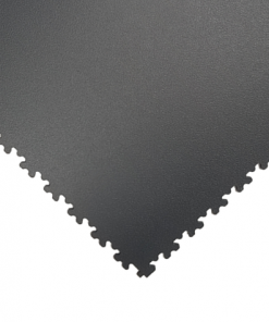 Garage Flooring - 7mm Black Interlocking PVC Garage Floor Tiles & Ramps
