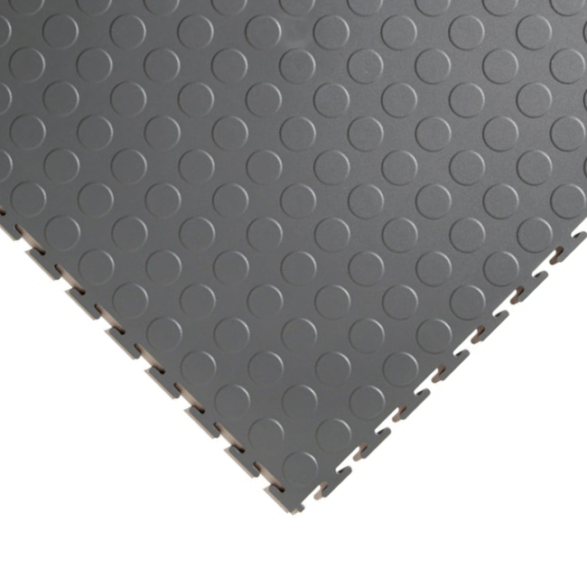 Garagenboden - 7mm schwarze ineinandergreifende PVC